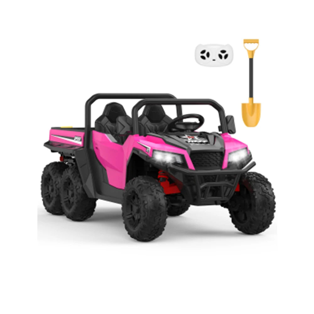 Electric Ride On Dump Truck with Remote Control 2-Seater Kids Ride