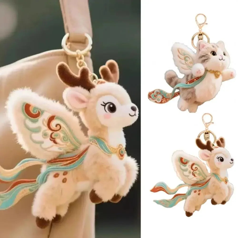 Cute Plush Toy Dunhuang Nine Color Deer And Flying Cat