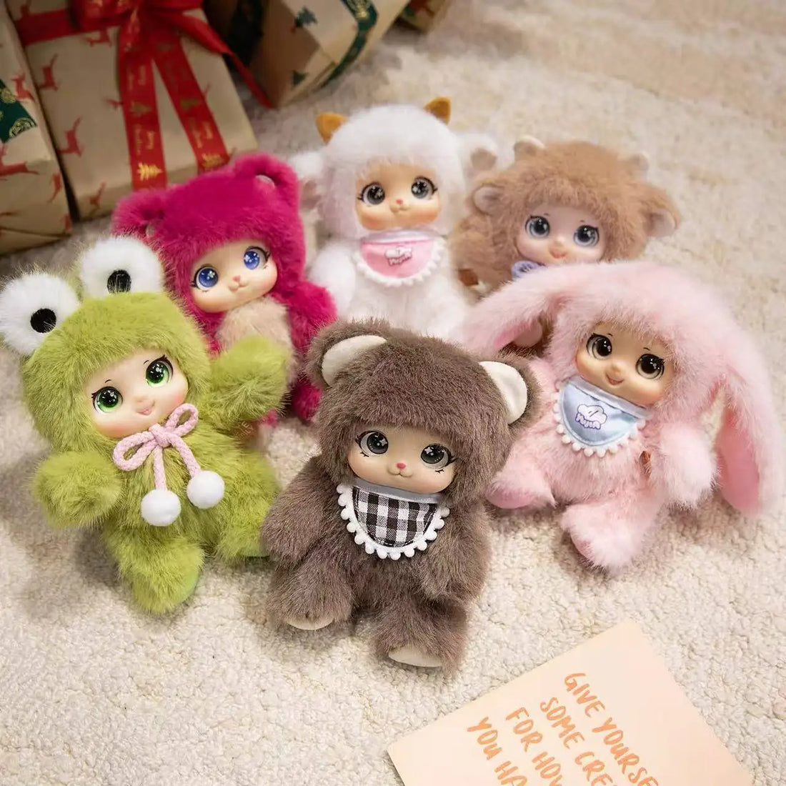 Cute Animals Vinyl Face Plush Toys Animal Toys Pendant Rabbit