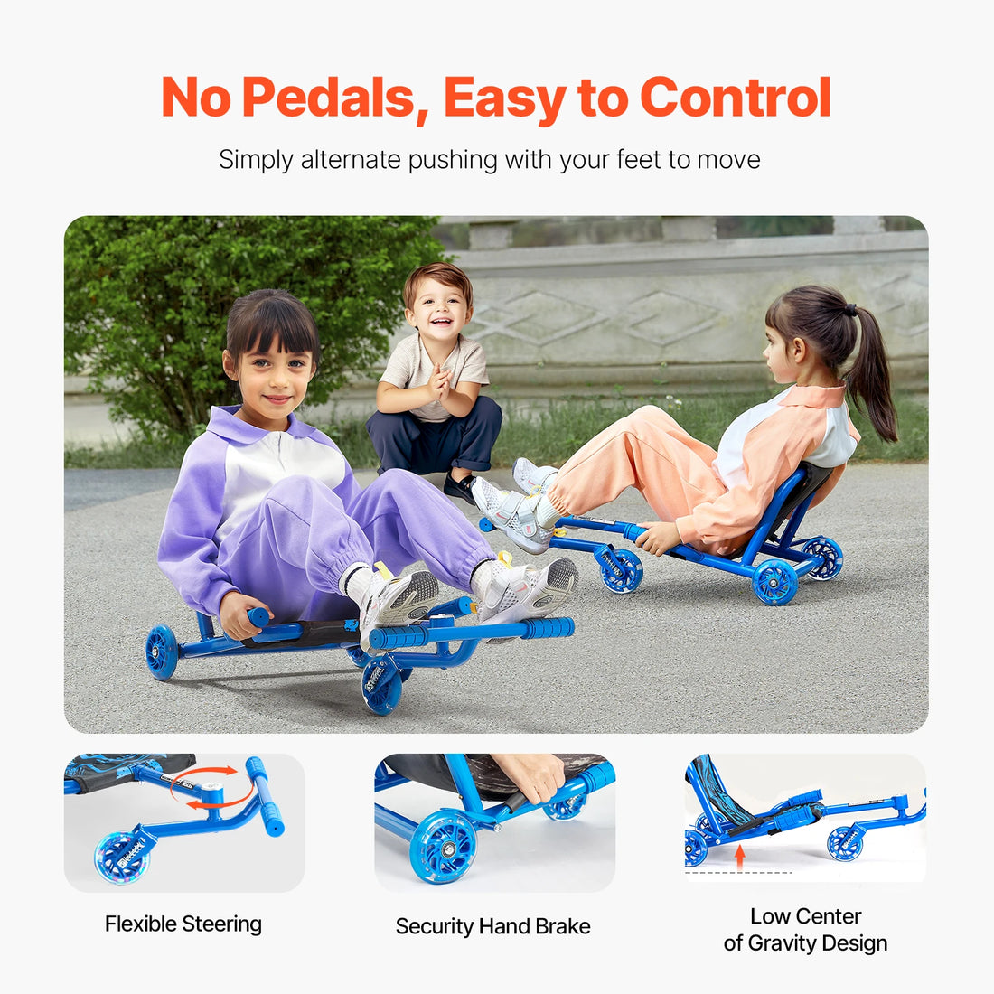 Ride on Scooter Swing Side-to-Side Motion Sports Game