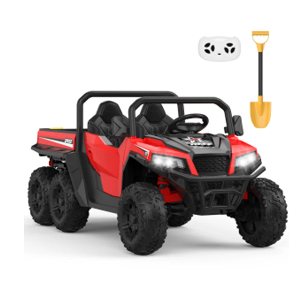 Electric Ride On Dump Truck with Remote Control 2-Seater Kids Ride