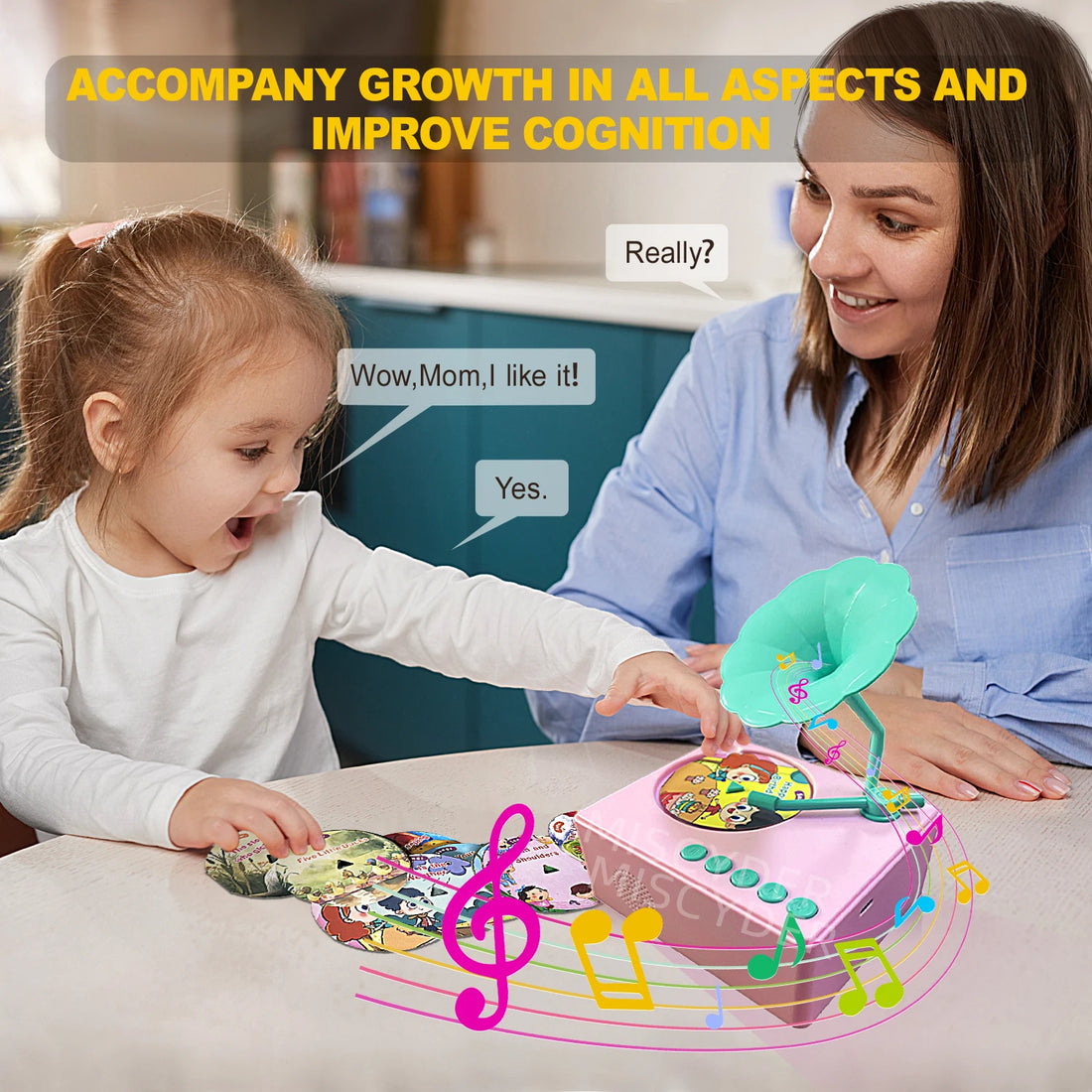 Toddlers Story Musical Toys-Kids Phonograph Story Music