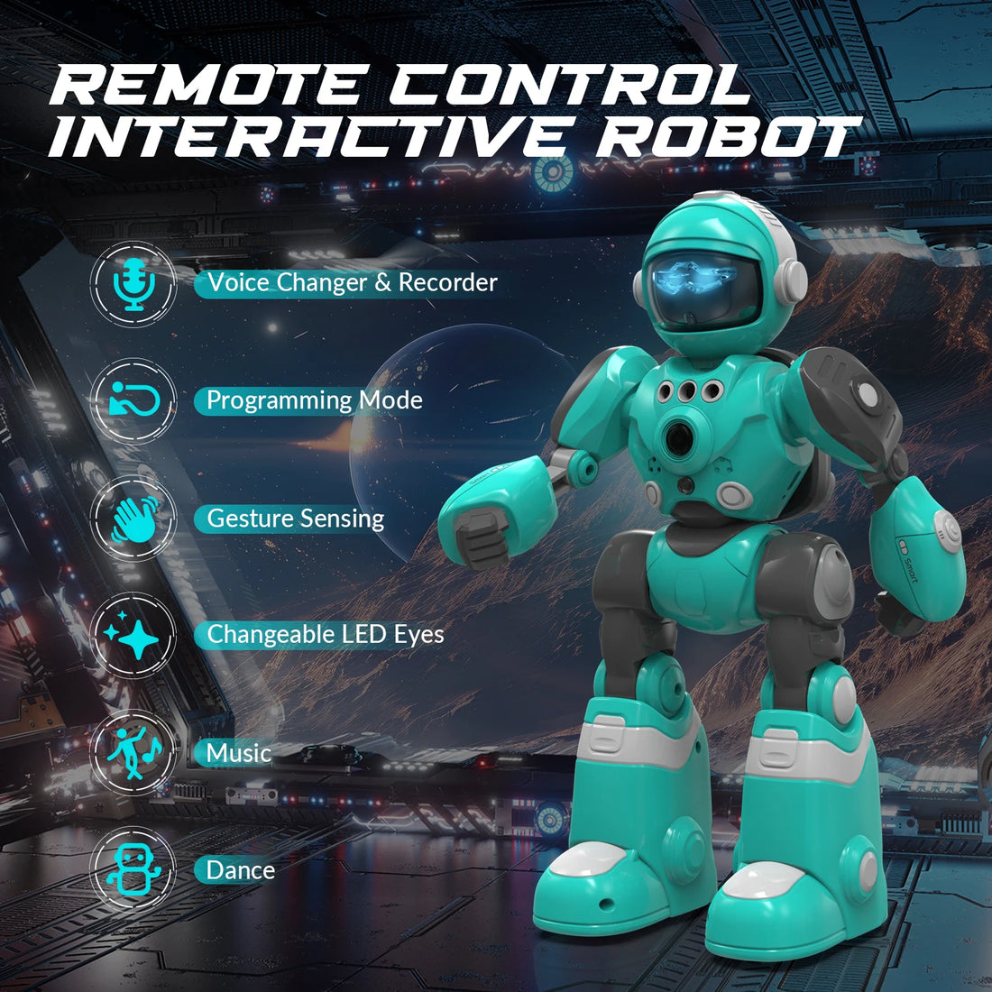 STEMTRON Robot Toys for Kids Programmable Remote Control