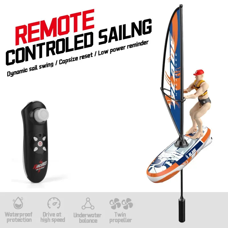 Boat Sailboat Yachting Kayaking Remote Control Sailing Rowing Boat