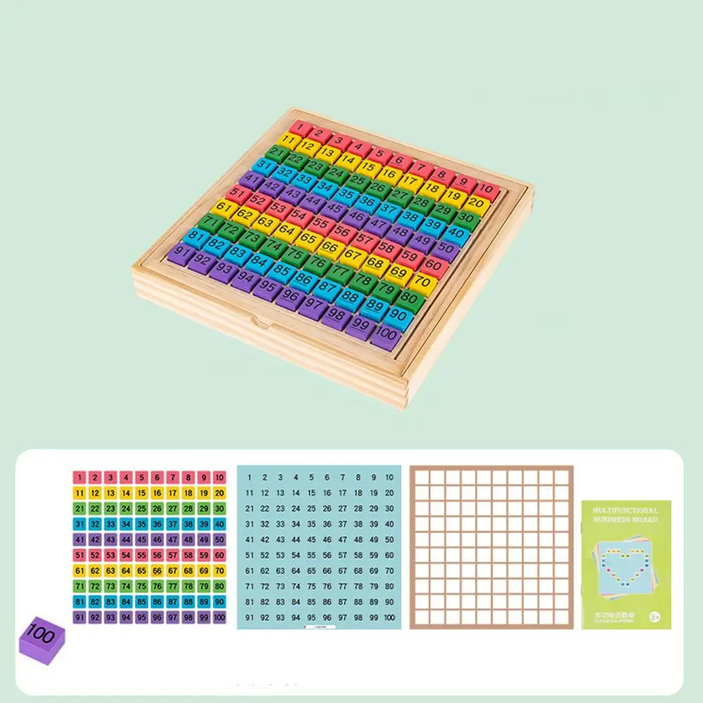 Wooden Sudoku Puzzles Board Game with Drawer 1-100