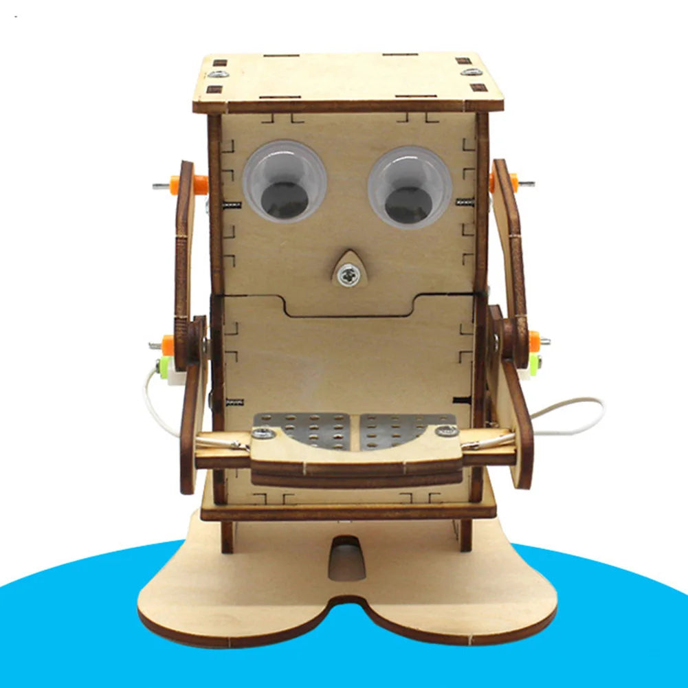 Robot Eating Coin Wood DIY Model Teaching Wooden Kit