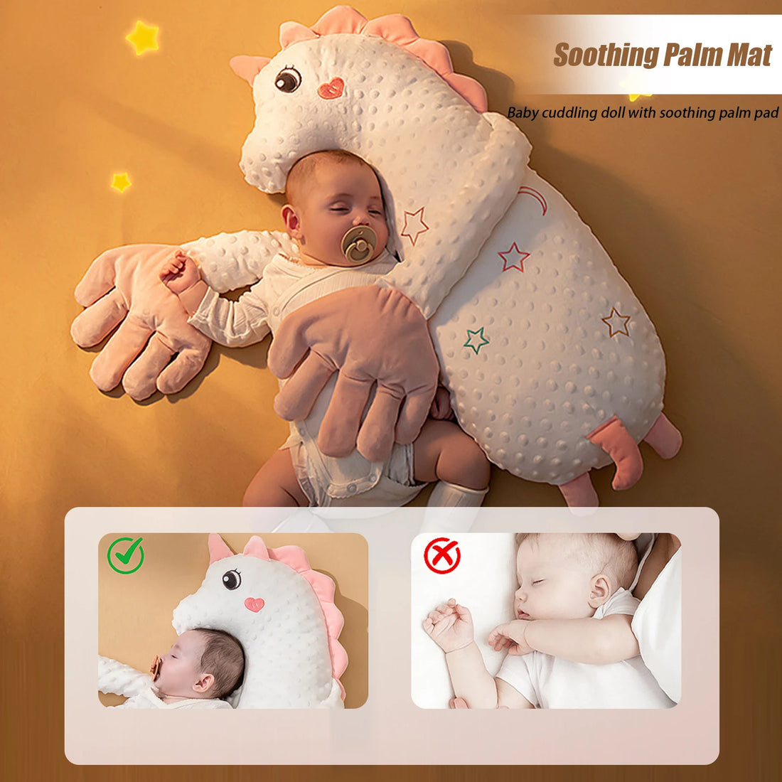 Electric Baby Sleep Patting Doll Remote Control Baby Hand Pillow