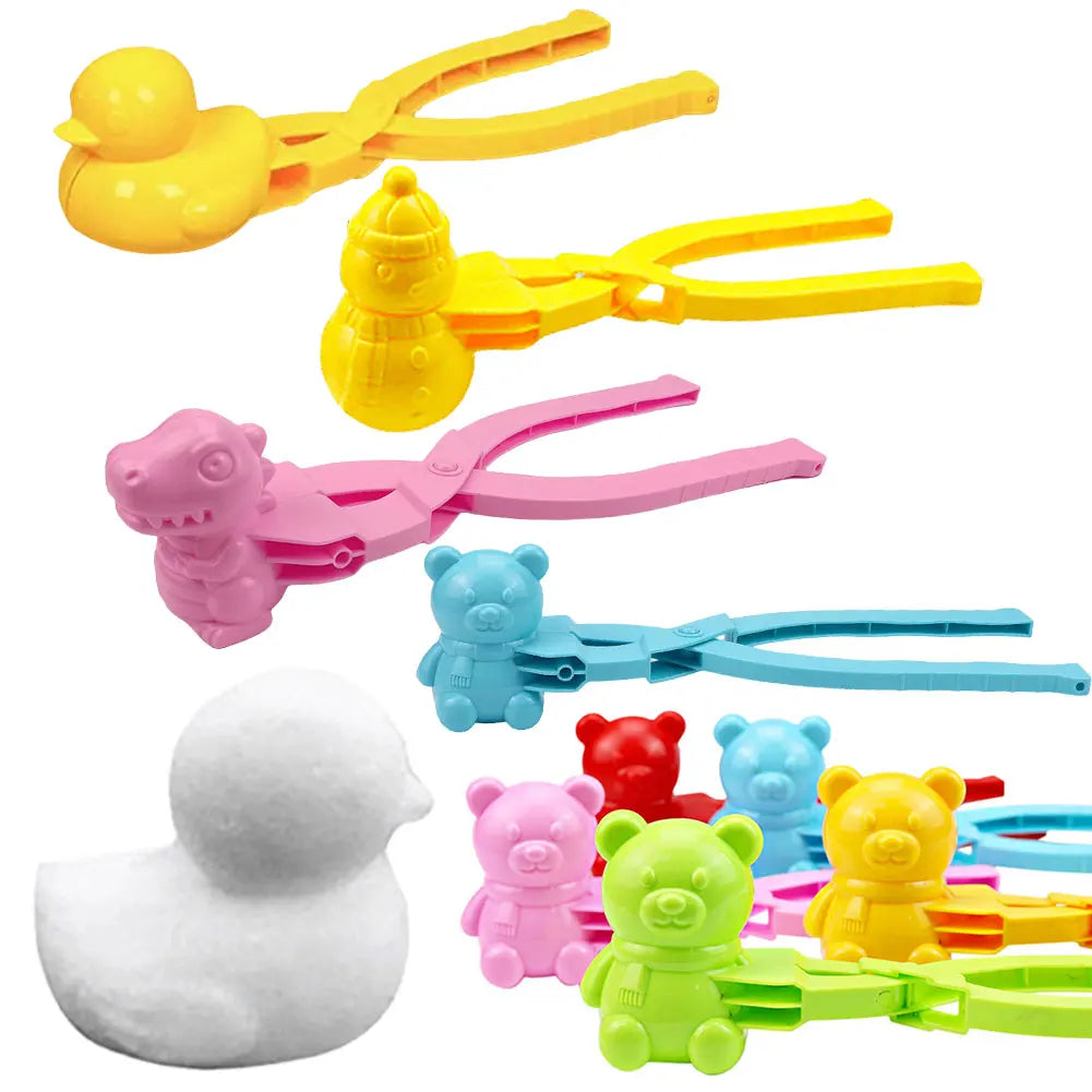 Duck Shaped Snowball Maker Clip Children Outdoor Snow