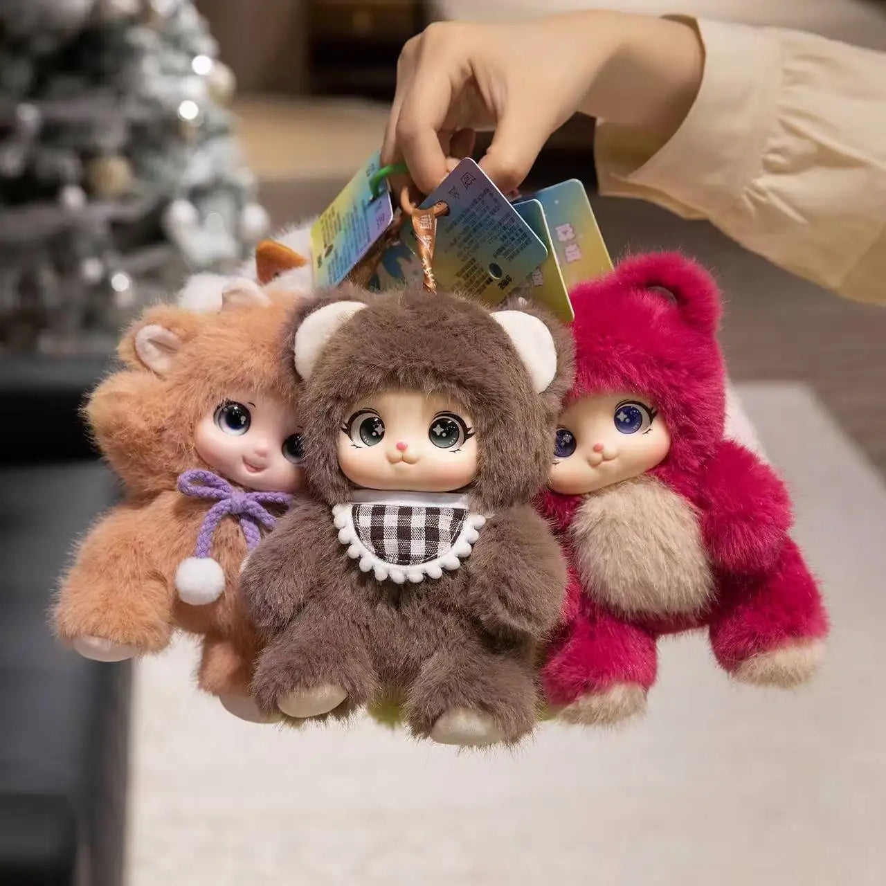 Cute Animals Vinyl Face Plush Toys Animal Toys Pendant Rabbit