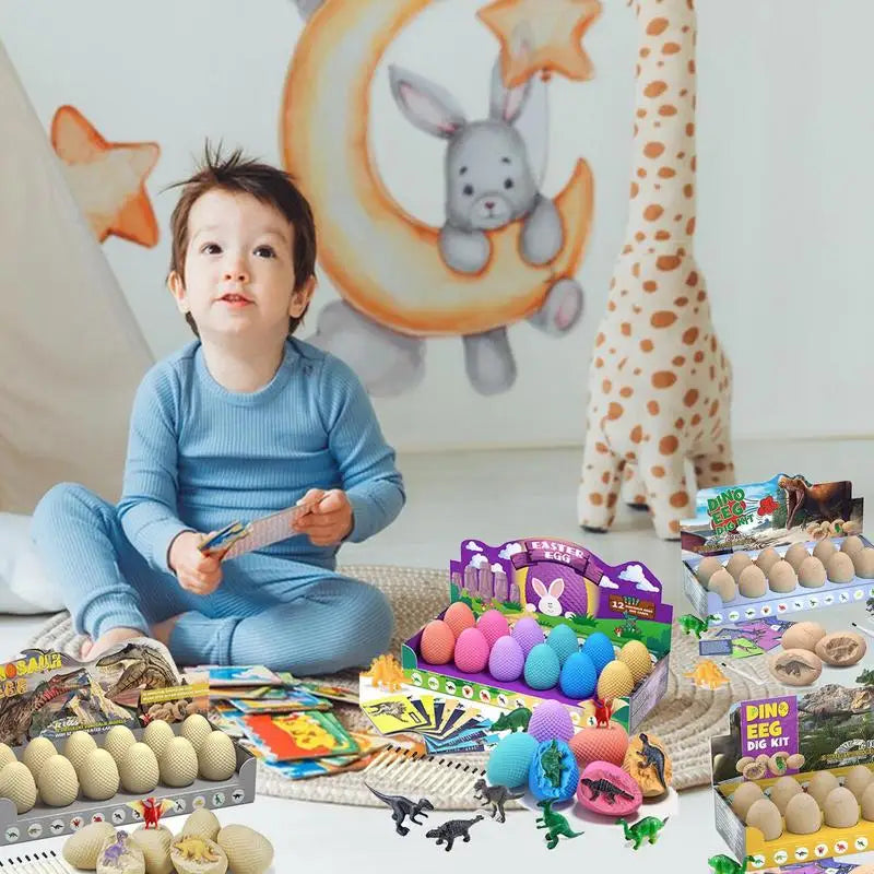 Archeological Dig Up Dinosaur Egg Fossil Excavation Toy