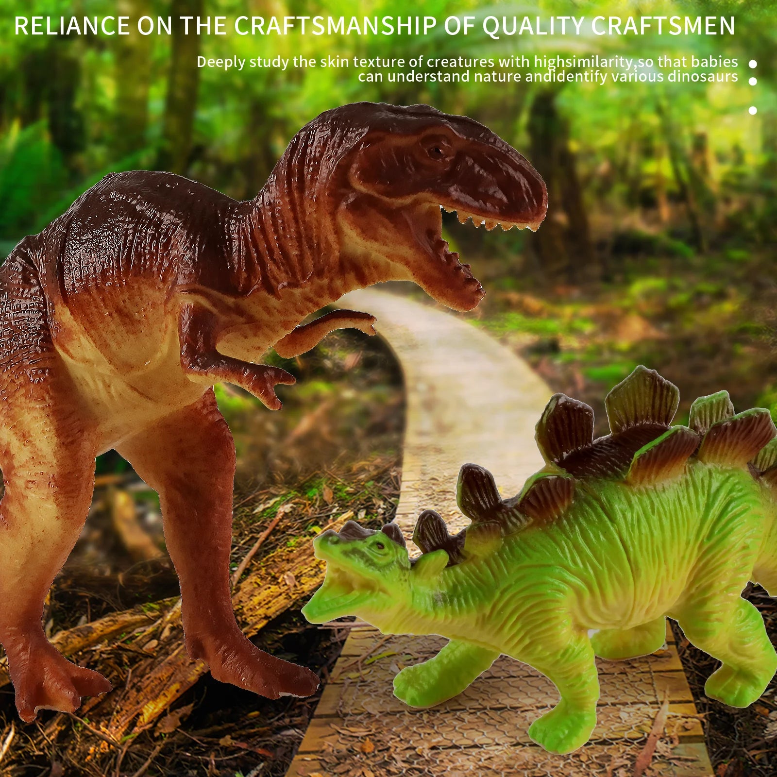 Bucket children's simulated animal model dinosaur education toy