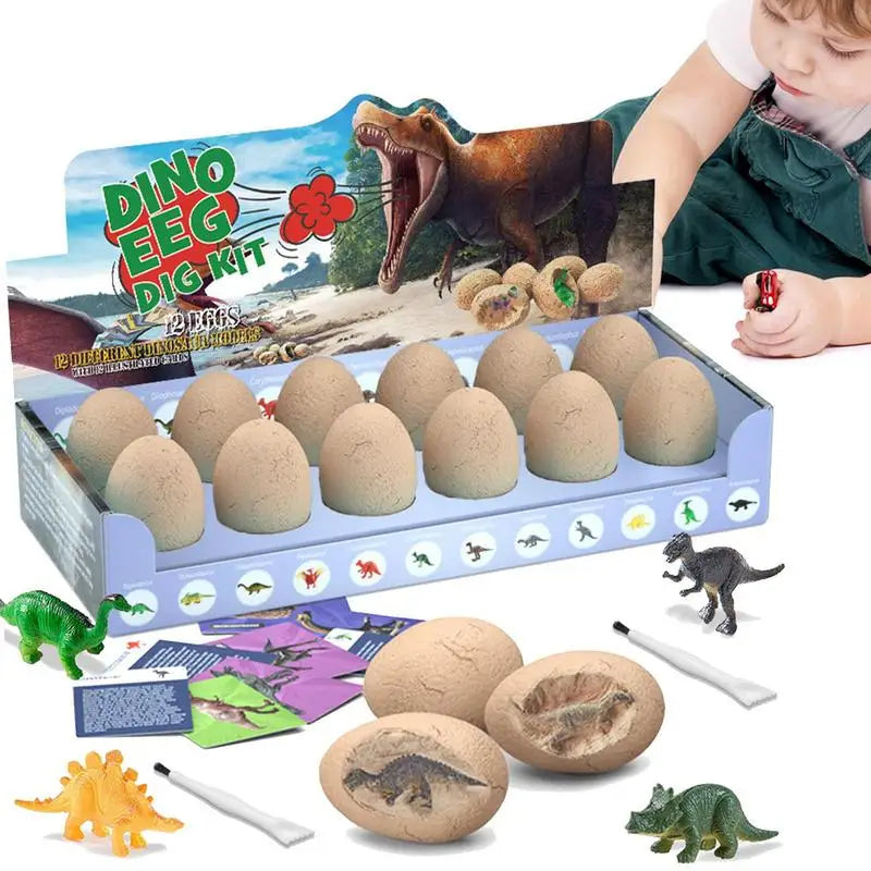 Archeological Dig Up Dinosaur Egg Fossil Excavation Toy