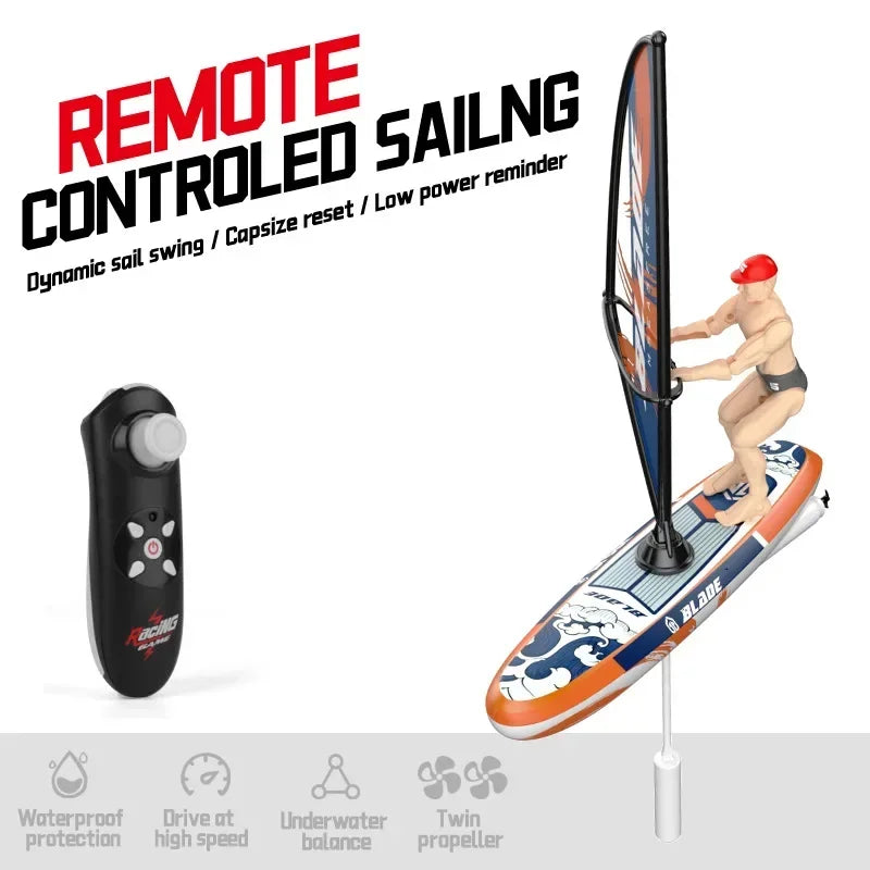 Boat Sailboat Yachting Kayaking Remote Control Sailing Rowing Boat