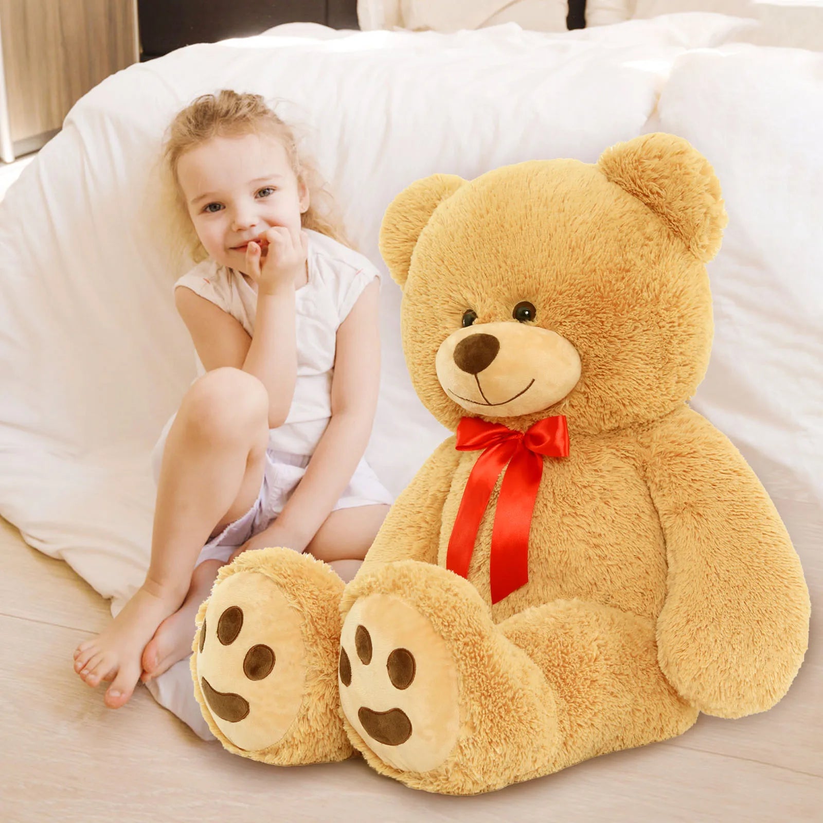 Giant Teddy Bear Stuffed Animal Plush Toy Big Brown Teddy
