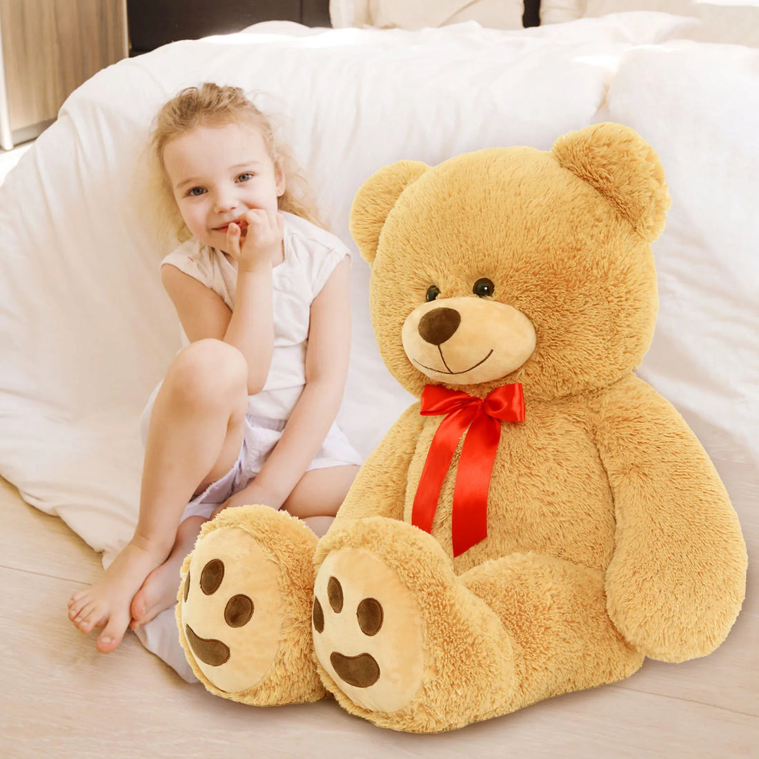 Giant Teddy Bear Stuffed Animal Plush Toy Big Brown Teddy
