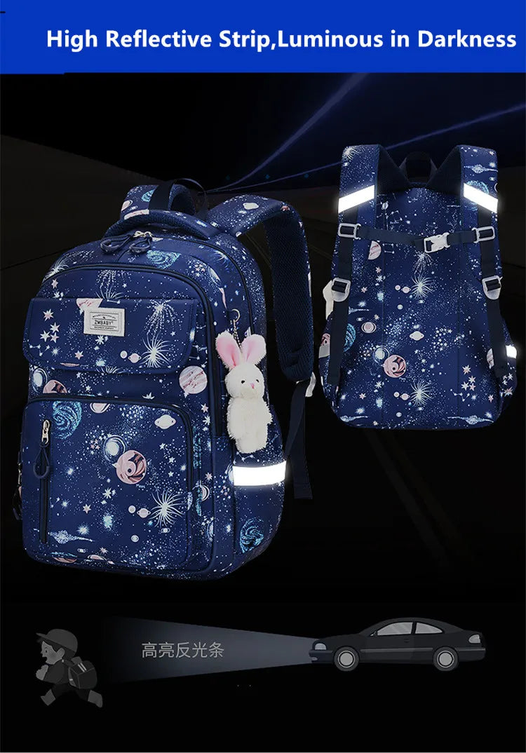 Kawaii School Backpack for Girls Elementary School bag