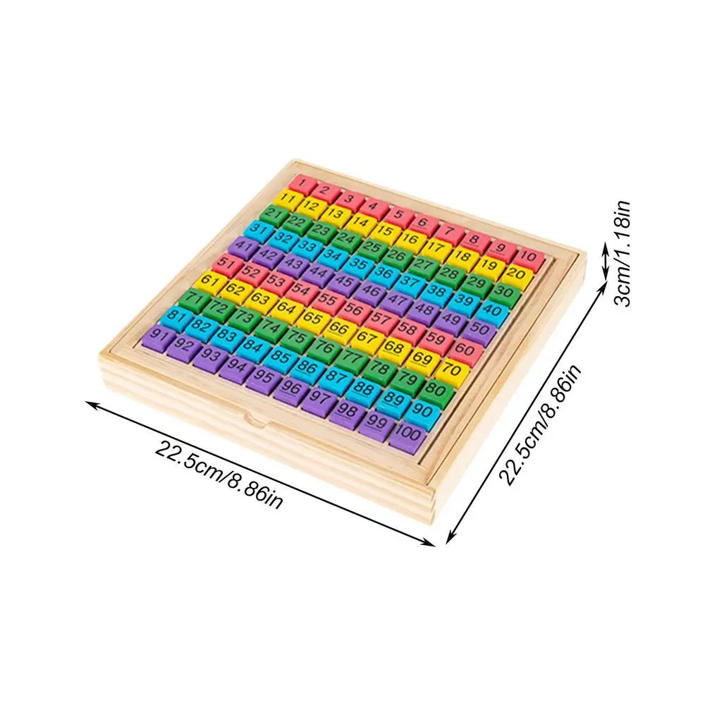 Wooden Sudoku Puzzles Board Game with Drawer 1-100