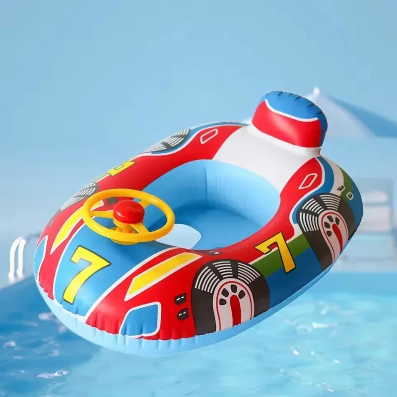 Baby Swimming Ring Pool Inflatable Float Seat Cute Car Summer Swim