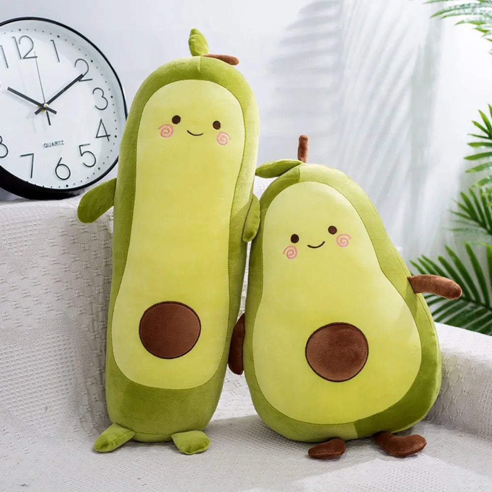 Kawaii Stuffed Fruit Avocado Doll Avocado  Toy Sleeping Pillow