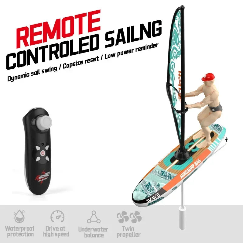 Boat Sailboat Yachting Kayaking Remote Control Sailing Rowing Boat