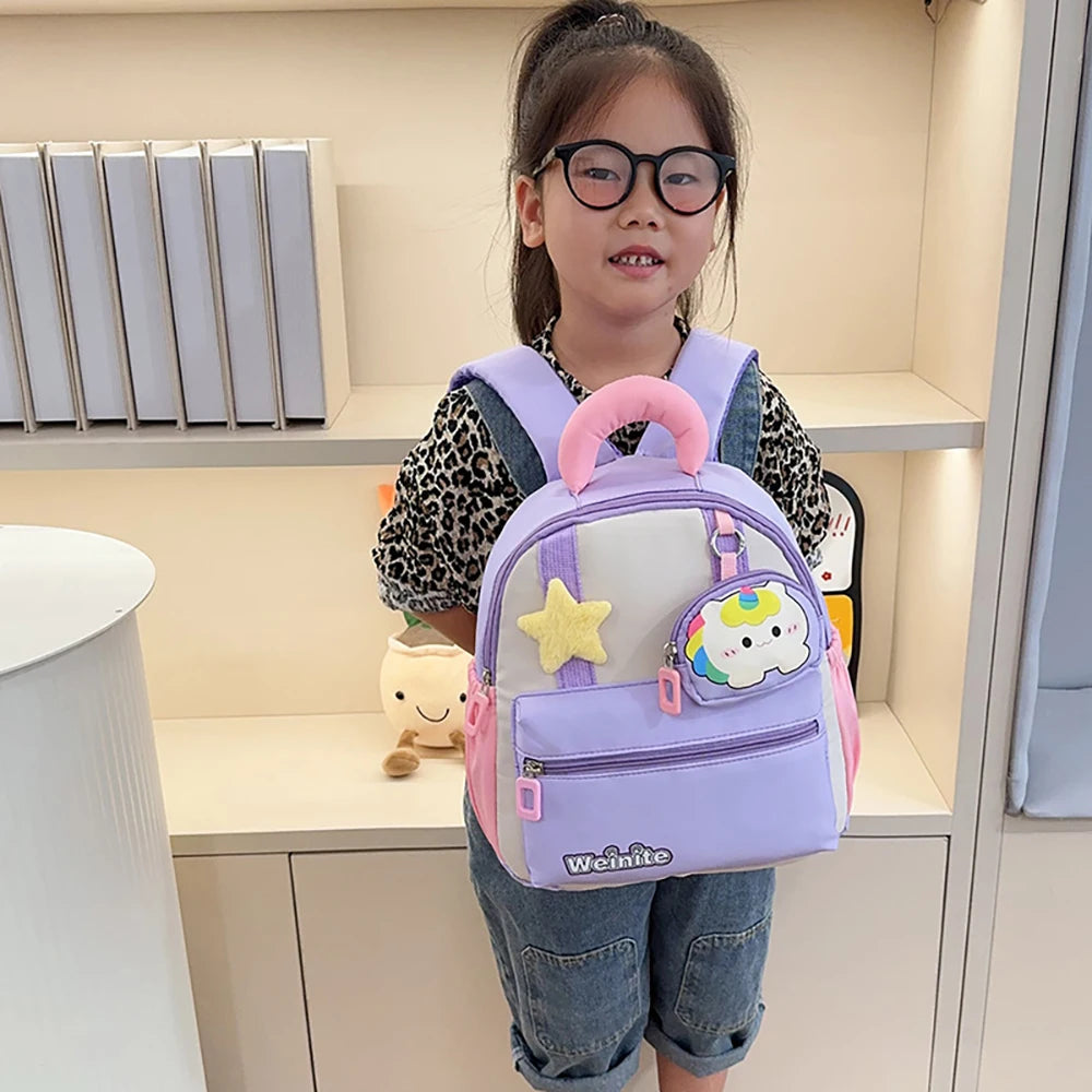 Kids Backpack Ergonomic Decompression Cartoon Charm