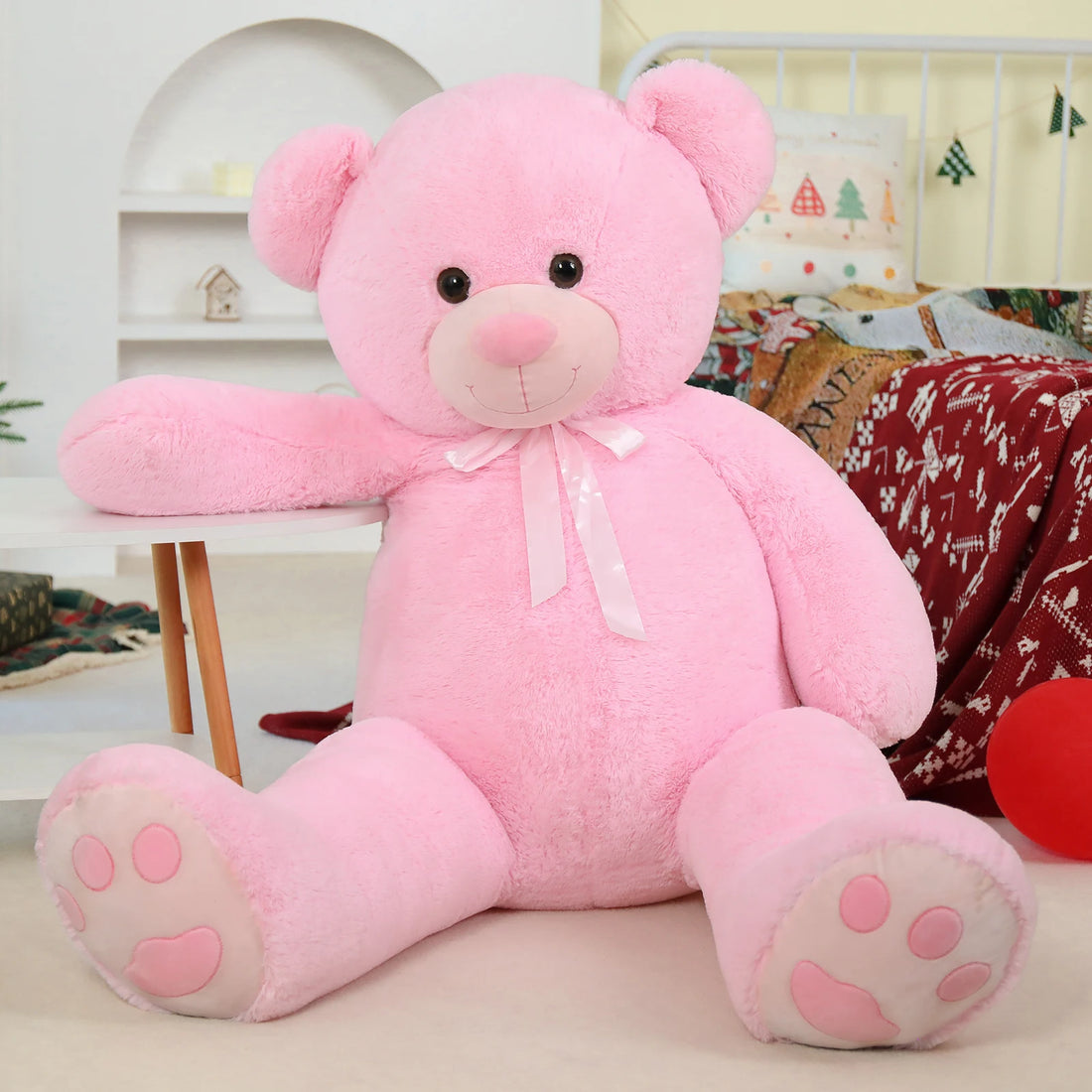 Tezituor Giant Teddy Bear 5 Feet Tall - Pink Valentines Gift