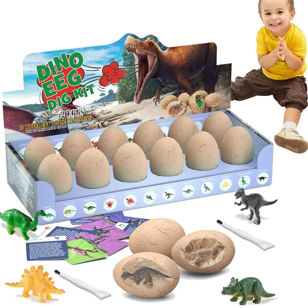 Archeological Dig Up Dinosaur Egg Fossil Excavation Toy