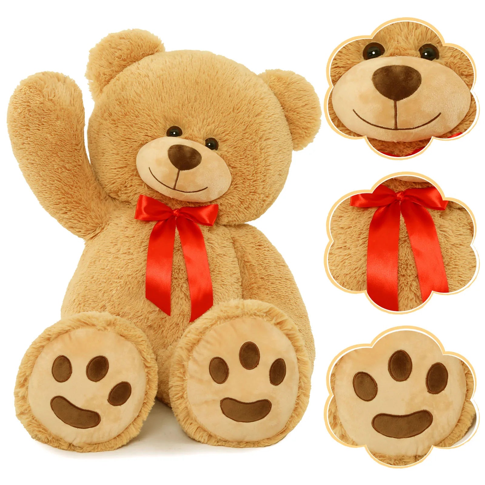 Giant Teddy Bear Stuffed Animal Plush Toy Big Brown Teddy