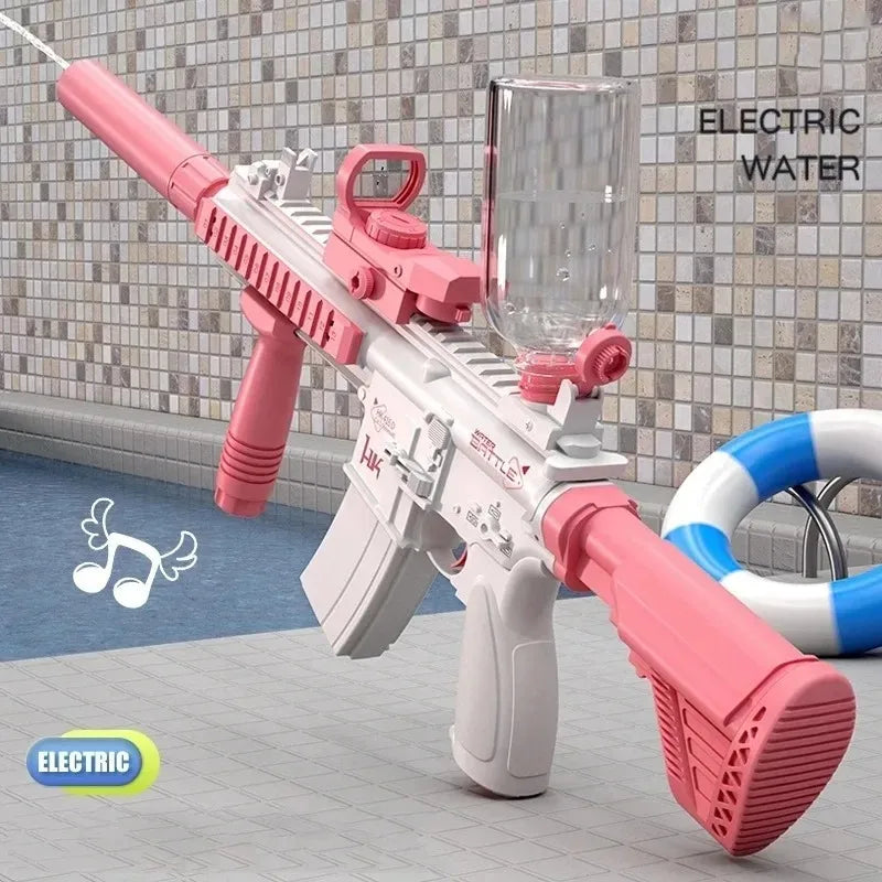 Water Gun Electric Pistol Shooting Toy Full Automatic Summer Shoot Toy