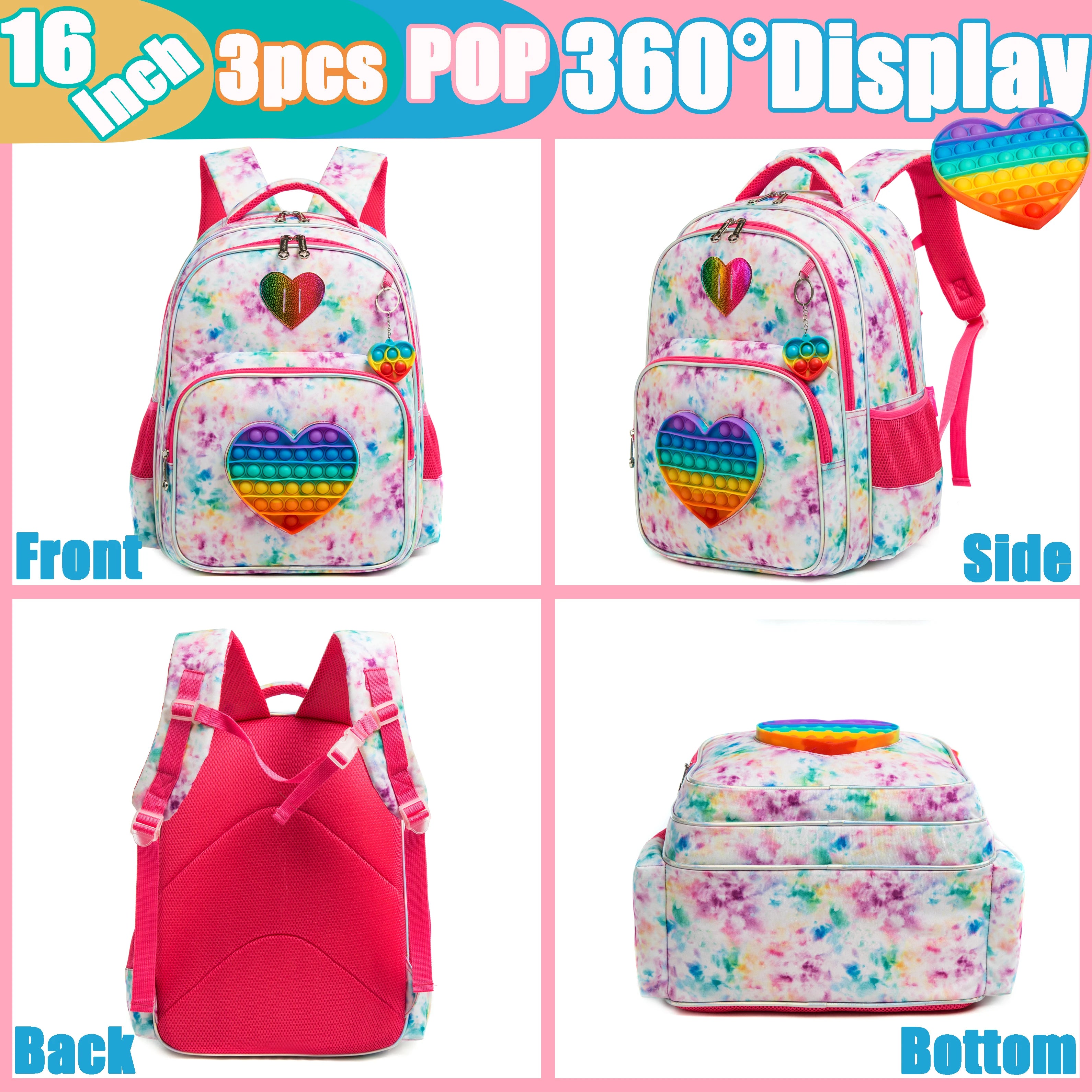POP Backpack for Girls Kids  Elementary Preschool Student