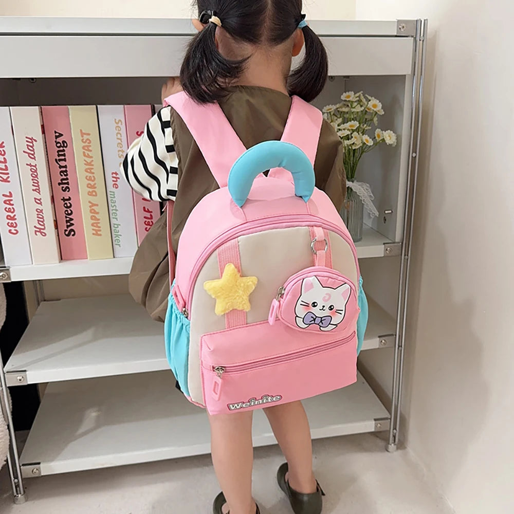 Kids Backpack Ergonomic Decompression Cartoon Charm