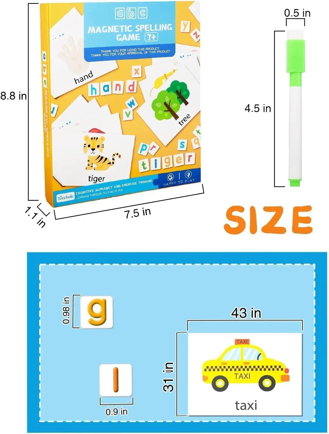 Letters and Numbers Set for Toddlers, Alphabet Magnets