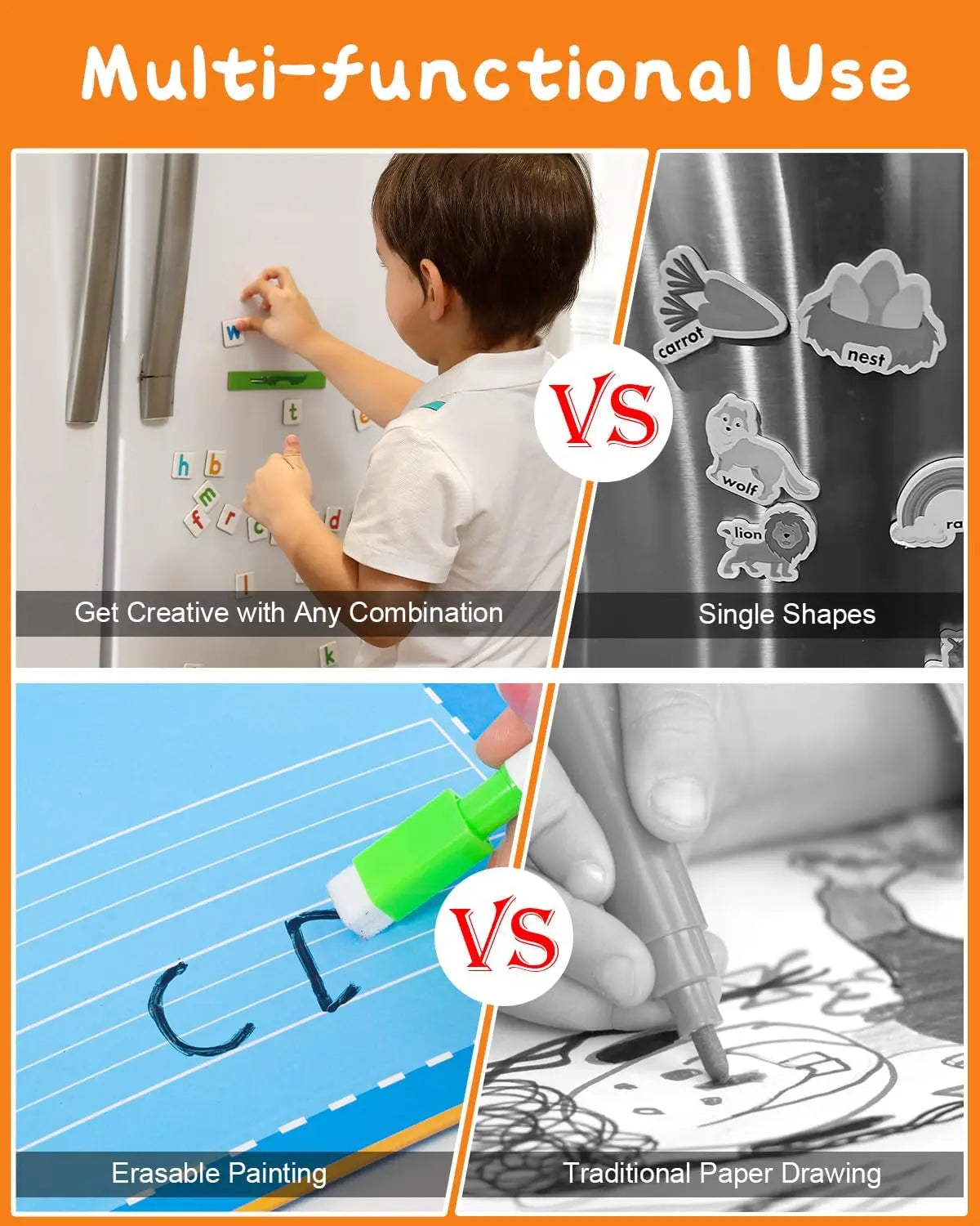 Letters and Numbers Set for Toddlers, Alphabet Magnets