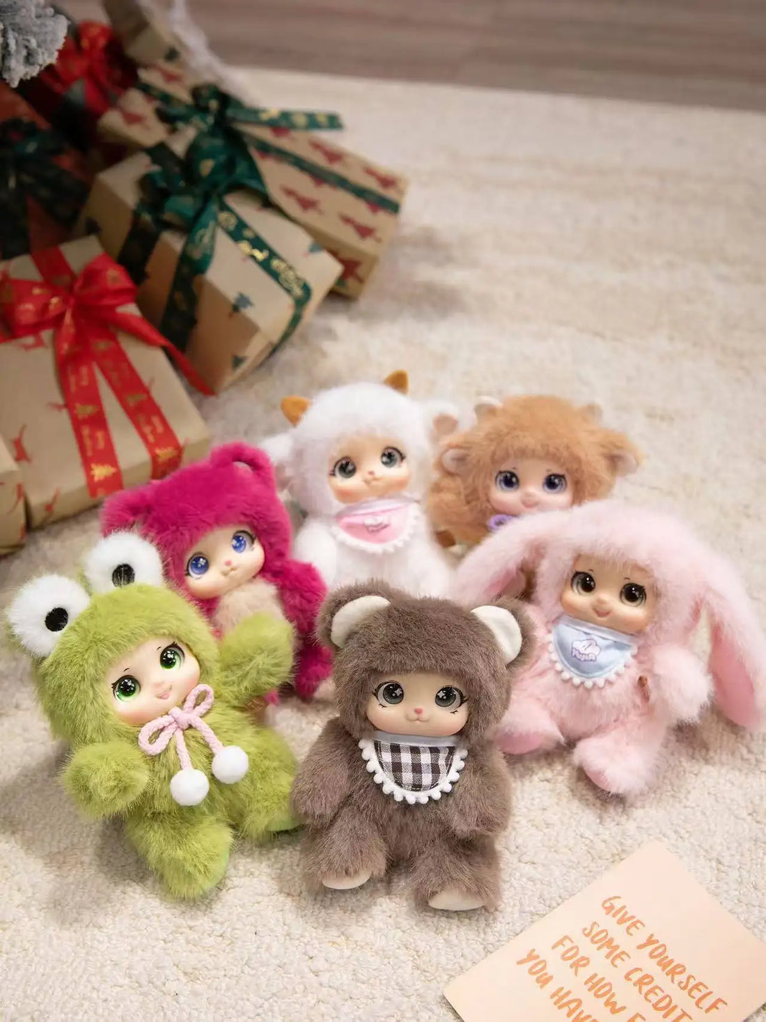 Cute Animals Vinyl Face Plush Toys Animal Toys Pendant Rabbit