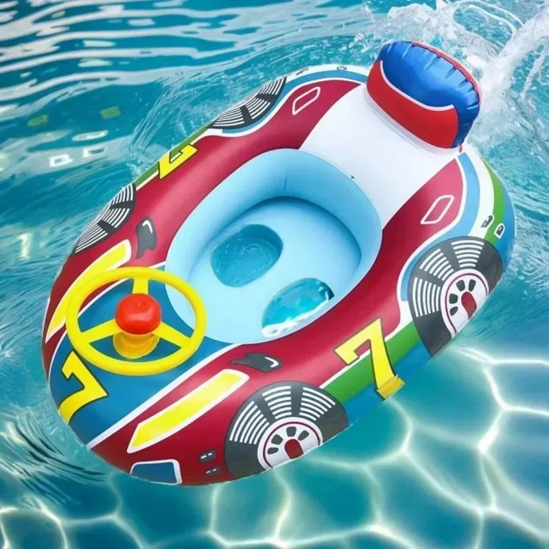 Baby Swimming Ring Pool Inflatable Float Seat Cute Car Summer Swim