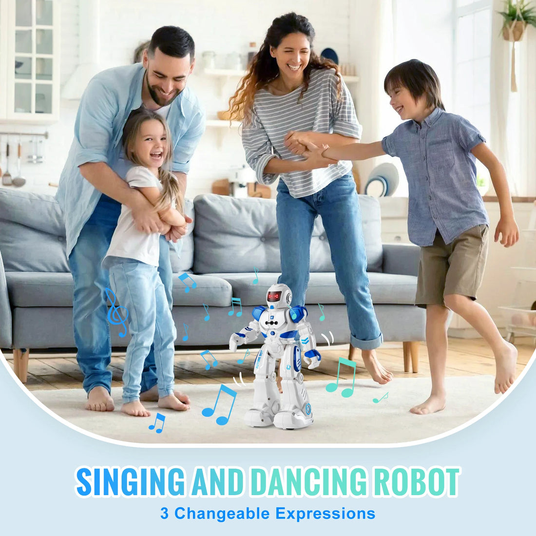 Robot Action Walking Singing Dancing Figure Gesture Sensor Toys