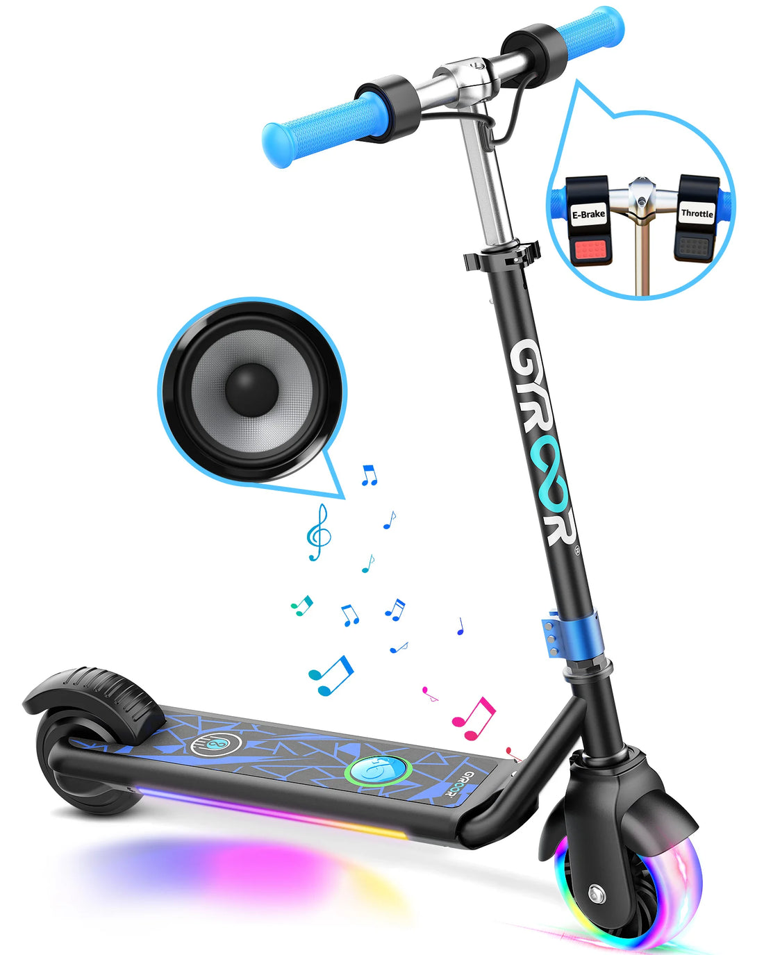 Electric Scooter for Kids, LED Dispaly Dual Brake System